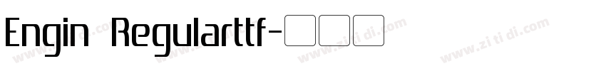 Engin Regularttf字体转换